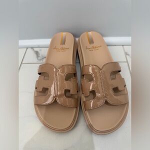 Sam Edelman Beige Slide Sandals